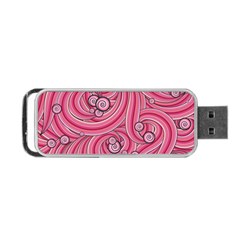 Pattern Doodle Design Drawing Portable Usb Flash (one Side) by Pakrebo