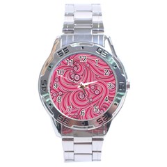 Pattern Doodle Design Drawing Stainless Steel Analogue Watch by Pakrebo