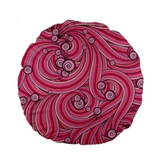 Pattern Doodle Design Drawing Standard 15  Premium Round Cushions by Pakrebo