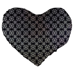 Ornaments  Kaleidoscope Pattern Large 19  Premium Heart Shape Cushions by Pakrebo