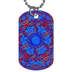 Background Fractals Surreal Design Art Dog Tag (two Sides) by Pakrebo