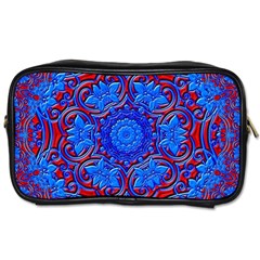 Background Fractals Surreal Design Art Toiletries Bag (one Side) by Pakrebo