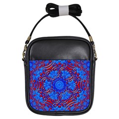 Background Fractals Surreal Design Art Girls Sling Bag by Pakrebo