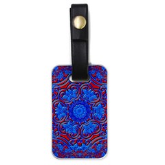 Background Fractals Surreal Design Art Luggage Tags (one Side)  by Pakrebo