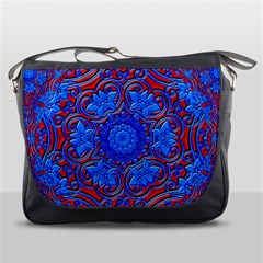 Background Fractals Surreal Design Art Messenger Bag by Pakrebo