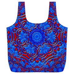 Background Fractals Surreal Design Art Full Print Recycle Bag (xl) by Pakrebo