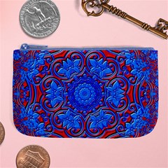 Background Fractals Surreal Design Art Large Coin Purse by Pakrebo