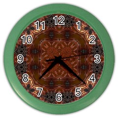 Background Image Structure Brown Black Color Wall Clock by Pakrebo