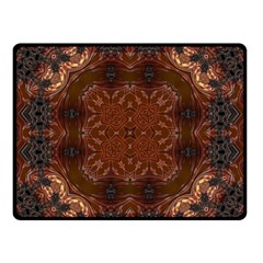 Background Image Structure Brown Black Double Sided Fleece Blanket (small)  by Pakrebo