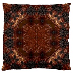 Background Image Structure Brown Black Large Flano Cushion Case (one Side) by Pakrebo