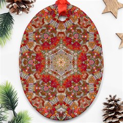 Pattern Background Patterns Oval Ornament (two Sides) by Pakrebo