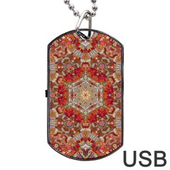 Pattern Background Patterns Dog Tag Usb Flash (one Side)