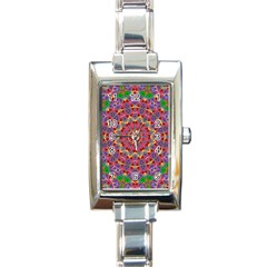 Background Image Decorative Rectangle Italian Charm Watch by Pakrebo