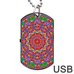 Background Image Decorative Dog Tag Usb Flash (one Side)