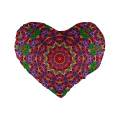 Background Image Decorative Standard 16  Premium Flano Heart Shape Cushions by Pakrebo