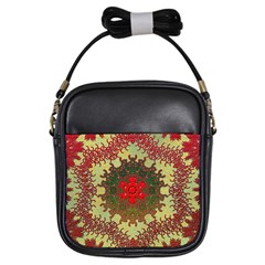 Tile Background Image Color Pattern Girls Sling Bag by Pakrebo