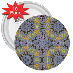 Background Image Decorative Abstract 3  Buttons (10 Pack)  by Pakrebo