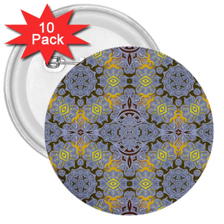 Background Image Decorative Abstract 3  Buttons (10 pack) 