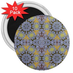 Background Image Decorative Abstract 3  Magnets (10 Pack)  by Pakrebo