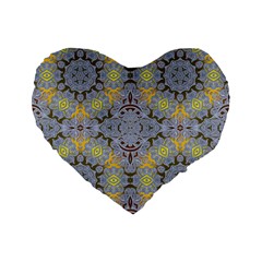 Background Image Decorative Abstract Standard 16  Premium Flano Heart Shape Cushions by Pakrebo