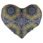 Background Image Decorative Abstract Large 19  Premium Flano Heart Shape Cushions Front