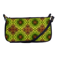 Tile Background Image Pattern Green Shoulder Clutch Bag by Pakrebo