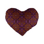 Background Image Decorative Standard 16  Premium Flano Heart Shape Cushions Front