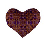 Background Image Decorative Standard 16  Premium Flano Heart Shape Cushions Back