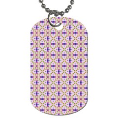 Background Image Tile Geometric Dog Tag (two Sides) by Pakrebo