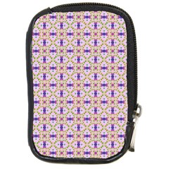 Background Image Tile Geometric Compact Camera Leather Case by Pakrebo