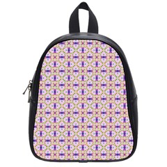 Background Image Tile Geometric School Bag (small) by Pakrebo