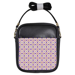 Background Image Tile Geometric Girls Sling Bag by Pakrebo