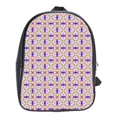 Background Image Tile Geometric School Bag (xl) by Pakrebo