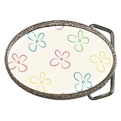 Flower Background Nature Floral Belt Buckles by Mariart