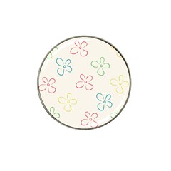 Flower Background Nature Floral Hat Clip Ball Marker (4 Pack) by Mariart