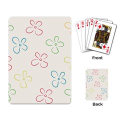 Flower Background Nature Floral Playing Cards Single Design by Mariart