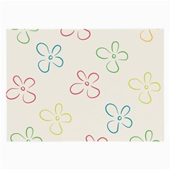 Flower Background Nature Floral Large Glasses Cloth (2-side) by Mariart