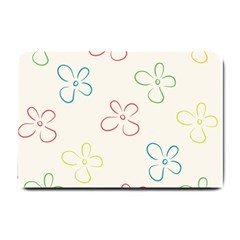 Flower Background Nature Floral Small Doormat  by Mariart