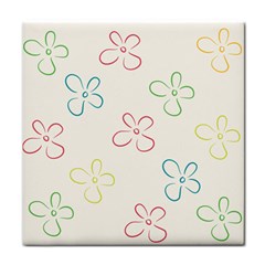 Flower Background Nature Floral Face Towel