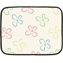 Flower Background Nature Floral Double Sided Fleece Blanket (mini)  by Mariart