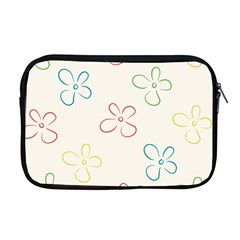 Flower Background Nature Floral Apple Macbook Pro 17  Zipper Case by Mariart