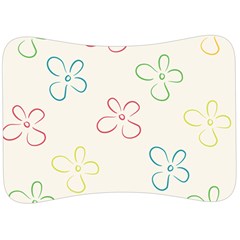 Flower Background Nature Floral Velour Seat Head Rest Cushion by Mariart