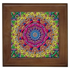 Background Fractals Surreal Design 3d Framed Tiles