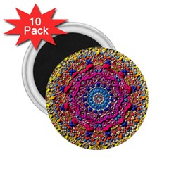 Background Fractals Surreal Design 3d 2.25  Magnets (10 pack) 