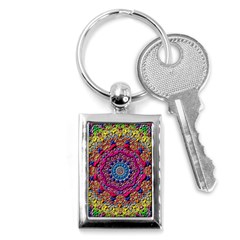 Background Fractals Surreal Design 3d Key Chains (Rectangle) 