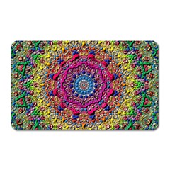 Background Fractals Surreal Design 3d Magnet (Rectangular)