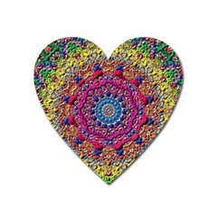 Background Fractals Surreal Design 3d Heart Magnet