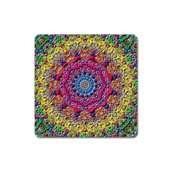 Background Fractals Surreal Design 3d Square Magnet