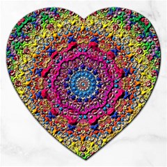 Background Fractals Surreal Design 3d Jigsaw Puzzle (Heart)