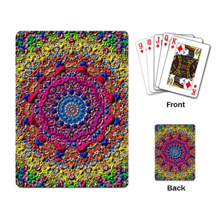 Background Fractals Surreal Design 3d Playing Cards Single Design